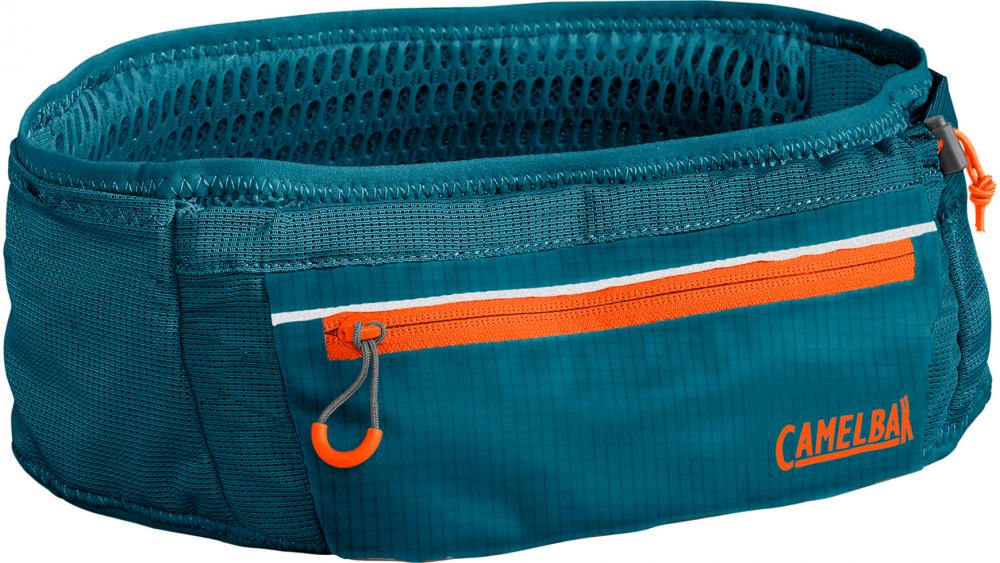Camelbak Ultra Belt S/M Trinkgürtel 0,5 Liter Corsair Teal - ultraleicht, Quick Stow Flasche, 3D-Mesh, Handytasche, reflektierend