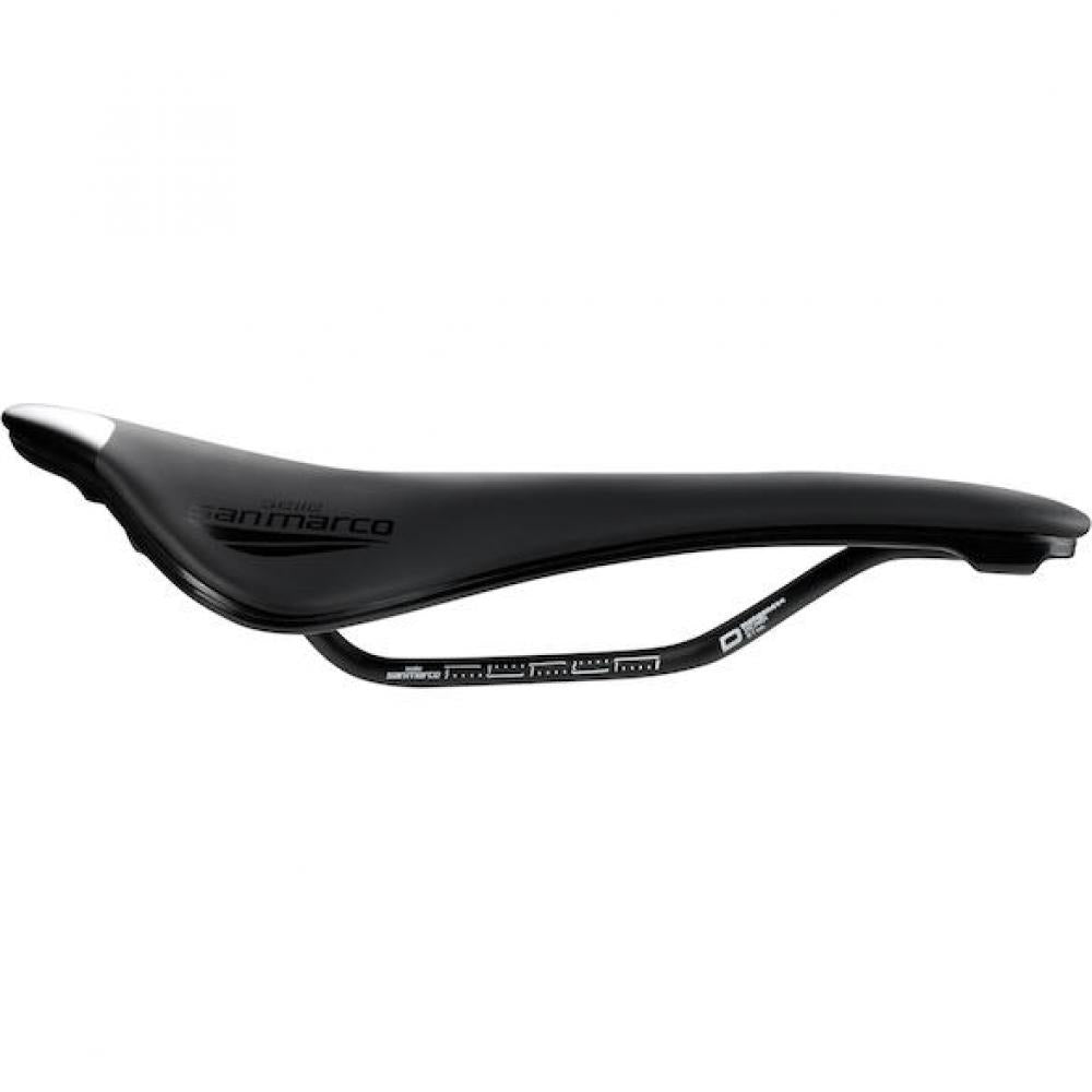 Selle San Marco Sattel Shortfit 2.0 Comfort Dynamic 155 x 255 mm Schwarz - komfortabler Performance-Rennradsattel