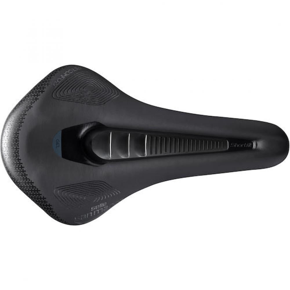 Selle San Marco Sattel Shortfit 2.0 Shield Supercomfort 155 x 255 mm Schwarz - maximaler Komfort bei jedem Wetter