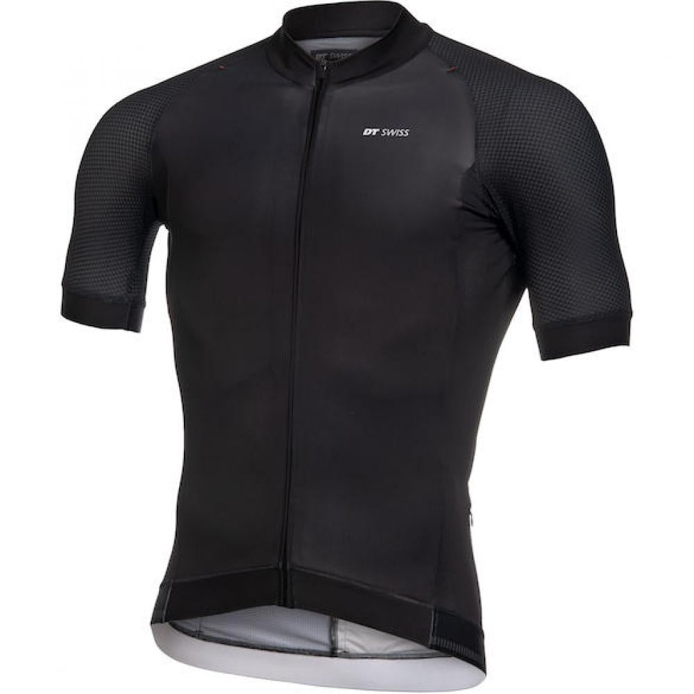 DT Swiss Trikot New Road schwarz S Schwarz - atmungsaktives Rennrad-Trikot für lange Touren