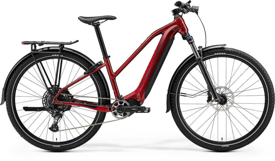 Merida eBIG.TOUR 675 EQ IV2 dunkelrot/schwarz S (38) - komfortables E-Trekkingbike