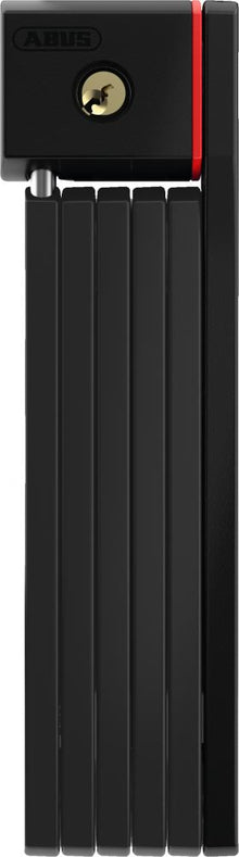 ABUS Faltschloss uGrip BORDO 5700K/80 SH schwarz - 80 cm, 5 mm Stäbe, Sicherheitslevel 7, inkl. Halter