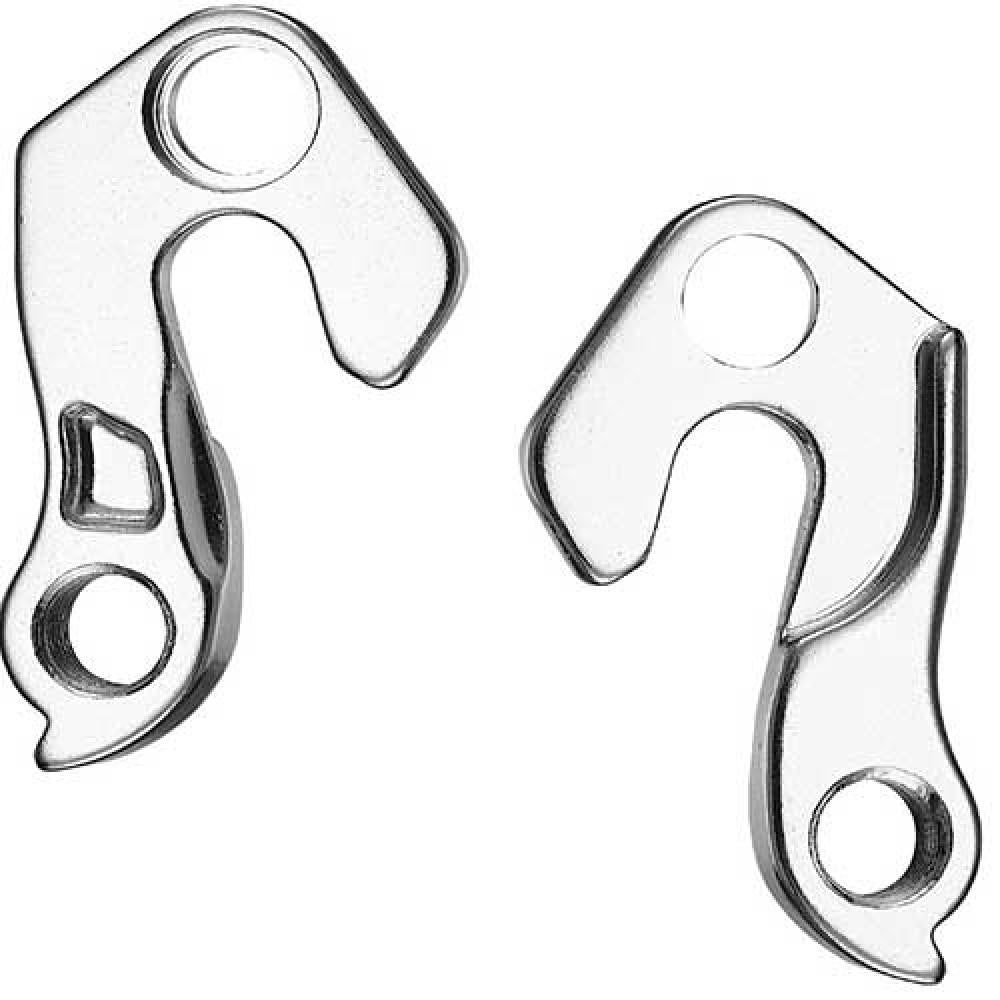 Zwei silberne Marwi Fahrrad-Schaltaugen GH-258, 439258, auf weißem Grund.