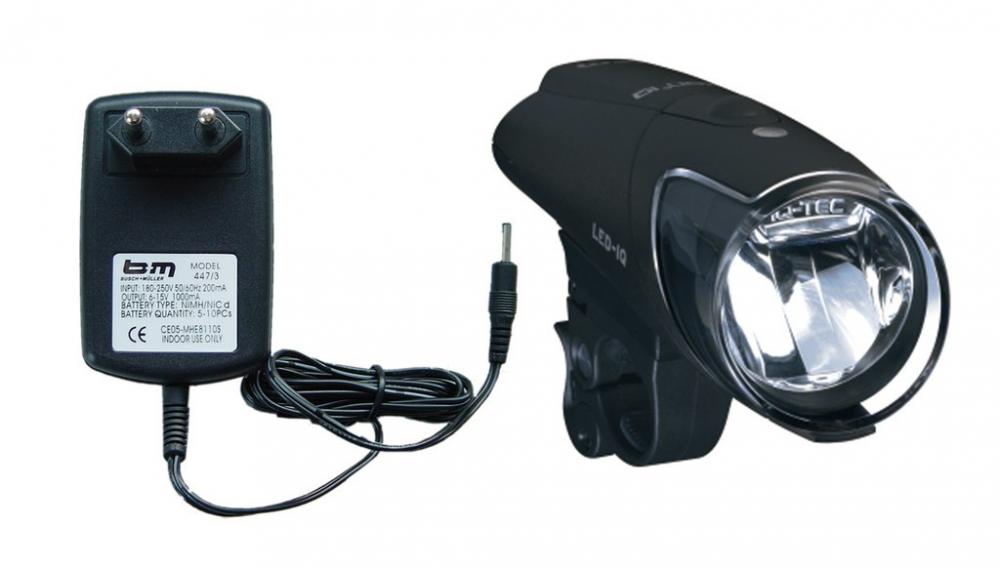 Busch&Müller Ixon IQ Premium 80 Lux LED-Akkuscheinwerfer STVZO mit Akku und Netzgerät.