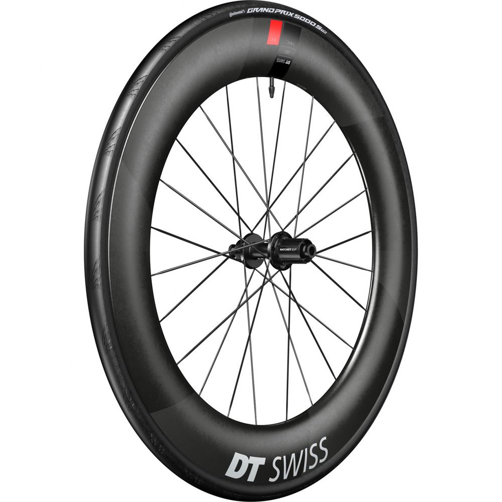 DT Swiss Laufrad ARC 1100 Dicut Disc 622 x 80 mm Schwarz - Aero High-Performance Vorderrad