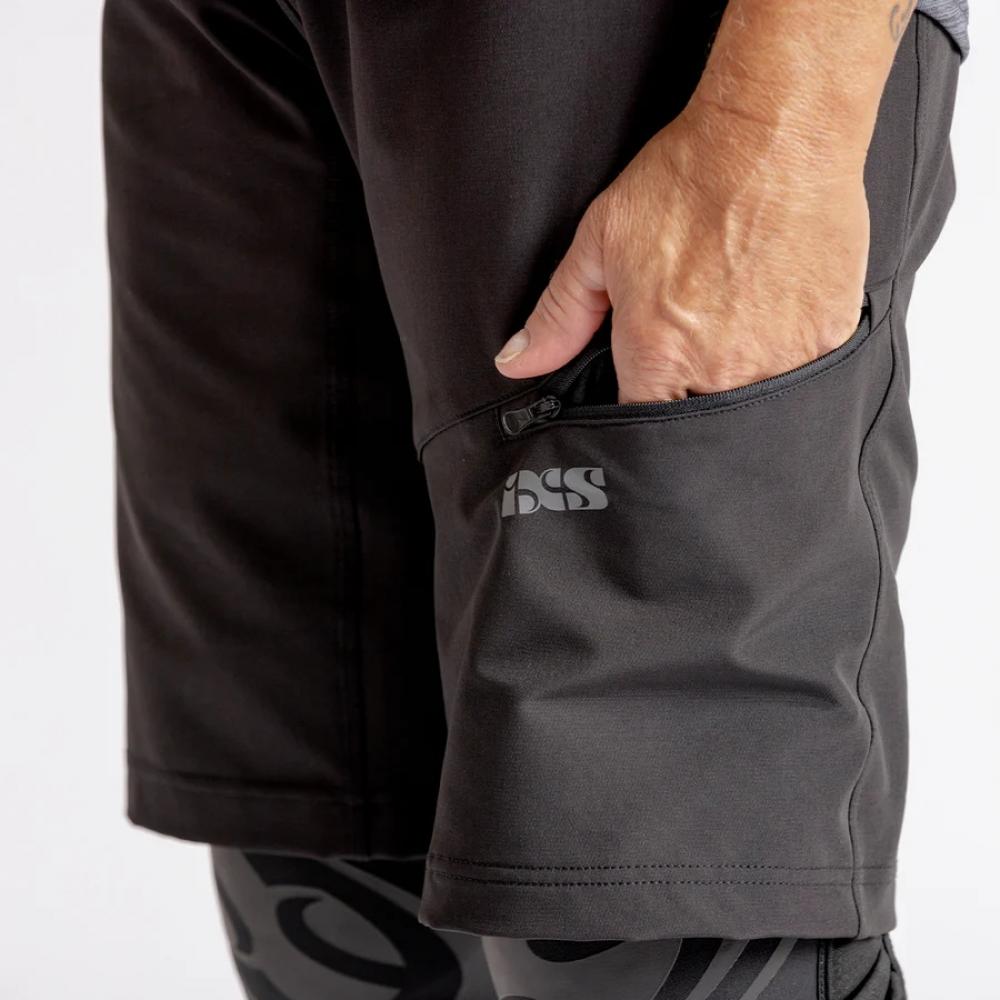 IXS Sports Division iXS Carve Hip-Hugger Women Shorts 34 black - maximaler Komfort für Mountainbikerinnen