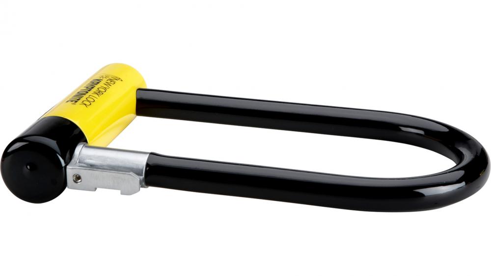 Kryptonite New York Lock Standard Bügelschloss, gelb-schwarz, aus 16 mm gehärtetem Stahl.