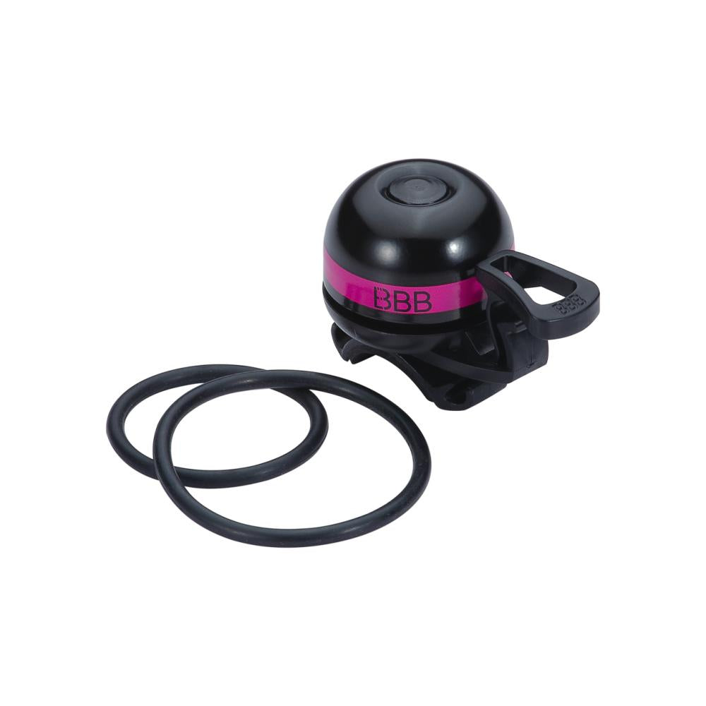 BBB Cycling BBB Klingel EasyFit Deluxe rosa Universalgröße rosa - flexible Fahrradklingel mit Schnellverschluss