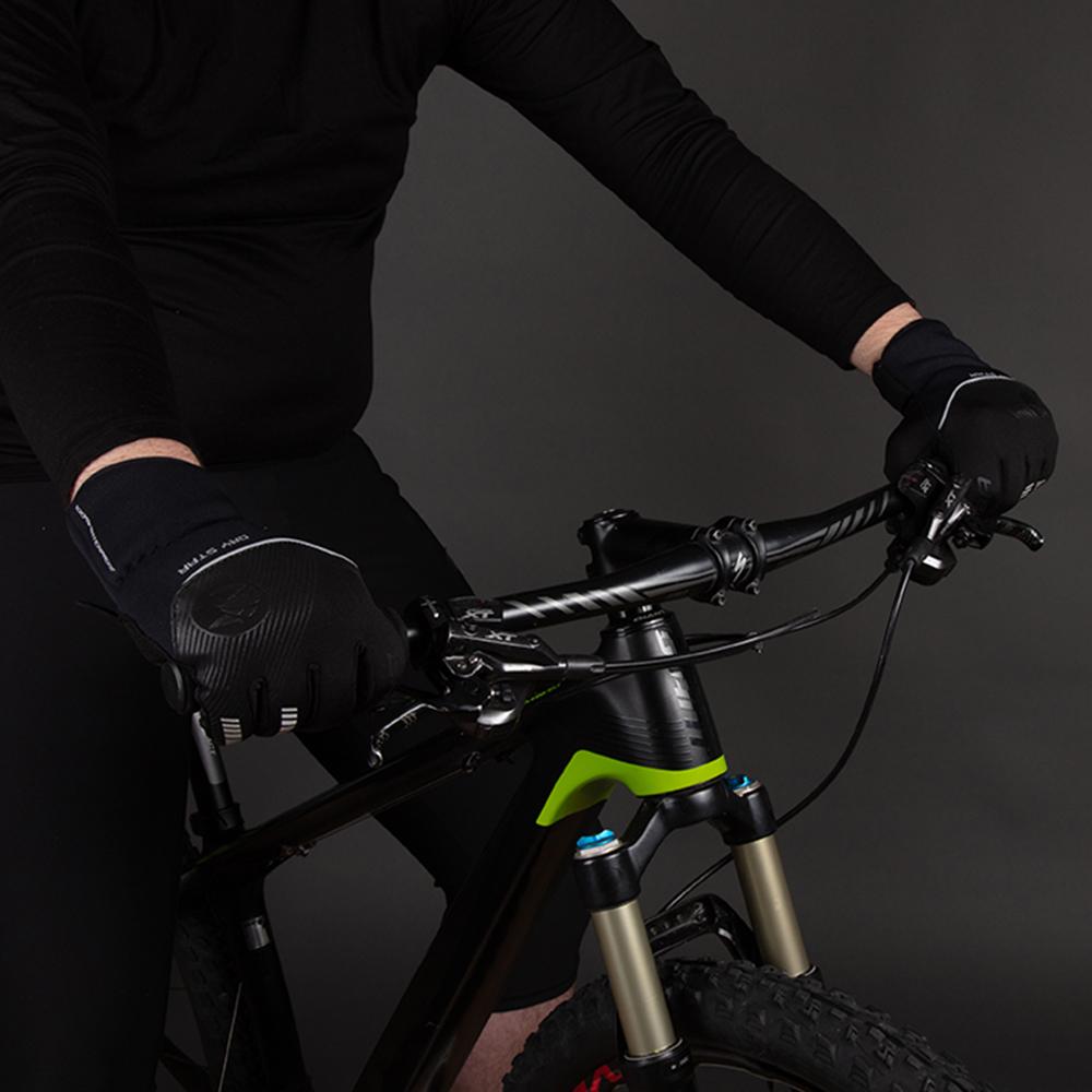 CHIBA Dry Star - wasserdichte Winter-Radhandschuhe, schwarz, Größe M