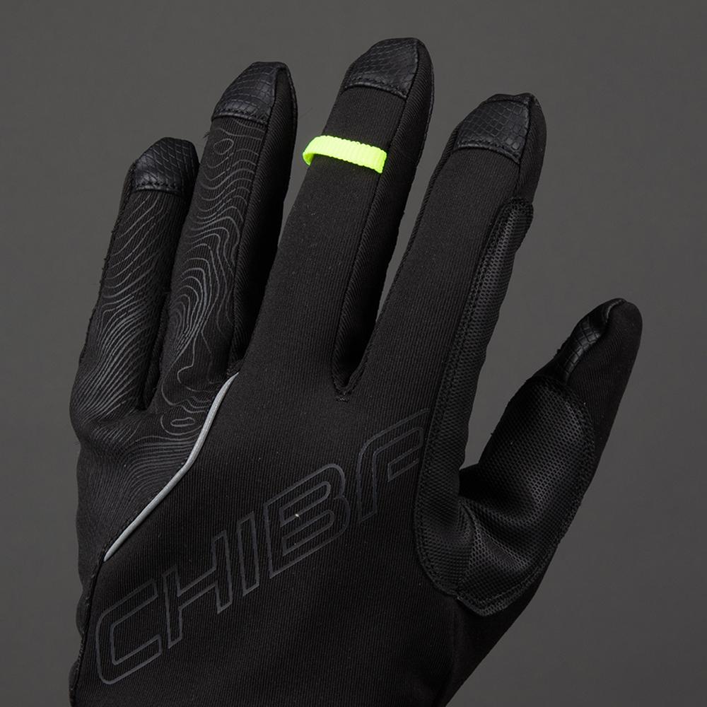 CHIBA Express+ - Radhandschuhe XS schwarz, wind- & wasserdicht mit Gelpolsterung