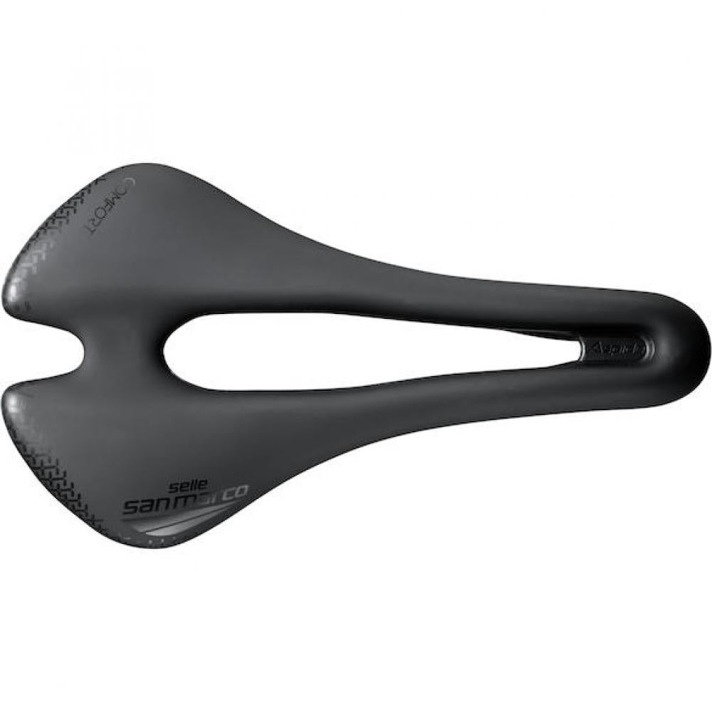 Selle San Marco Sattel Aspide Short Comfort Dynamic 140 x 250 mm Schwarz - maximaler Komfort