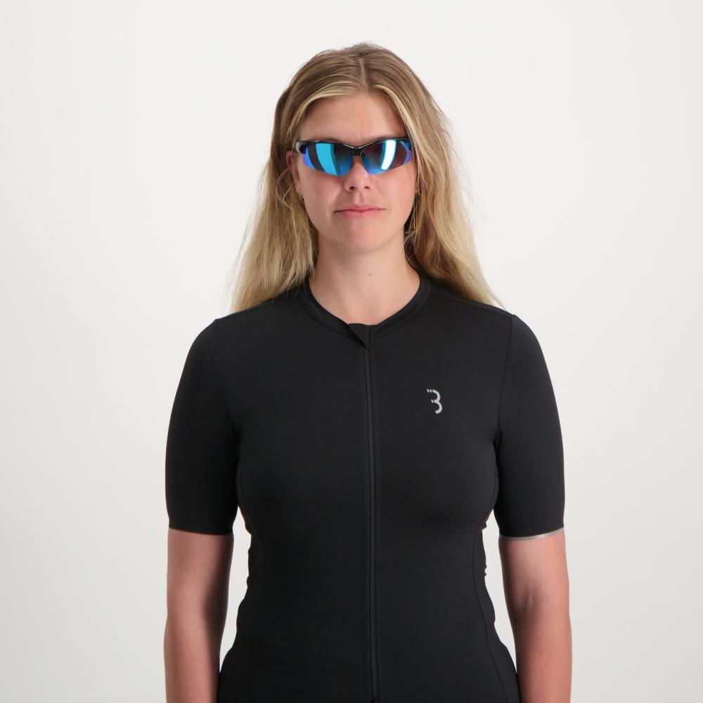 BBB Cycling BBB Sportbrille Impress glanz schwarz Einheitsgröße schwarz - leichter Rundumschutz beim Sport