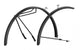 Hebie Alumee 28" Schutzblechset, 52mm, schwarz, Aluminium, integrierte Gepäckstrebe, UV-beständig, wetterfest, für Reifen 36-622 bis 47-622