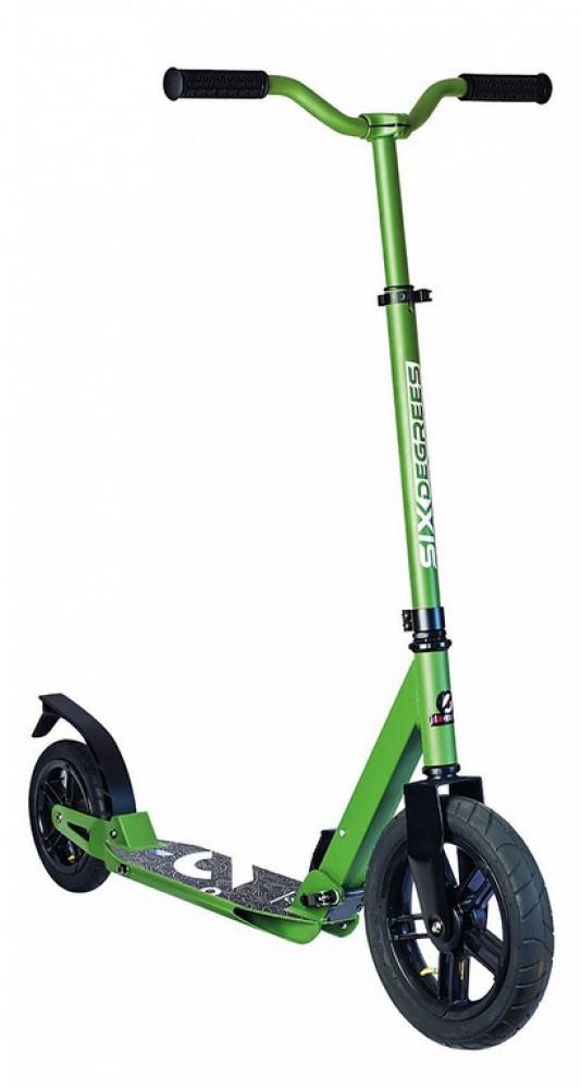 Scooter Six Degrees Aluminium AIR olivegrün/schwarz, 300mm & 205mm
