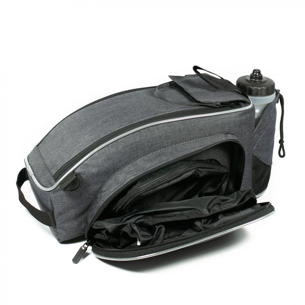 Haberland Gepäckträgeraufsatztasche Flexibag XL beige - erweiterbare Racktime-Tasche mit 20 L Volumen
