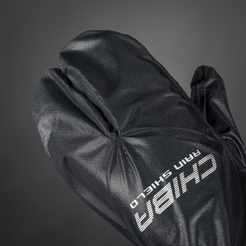 CHIBA Rain Shield Superlight - Lobster-Überzugshandschuh, XS, schwarz, wind- & wasserabweisend