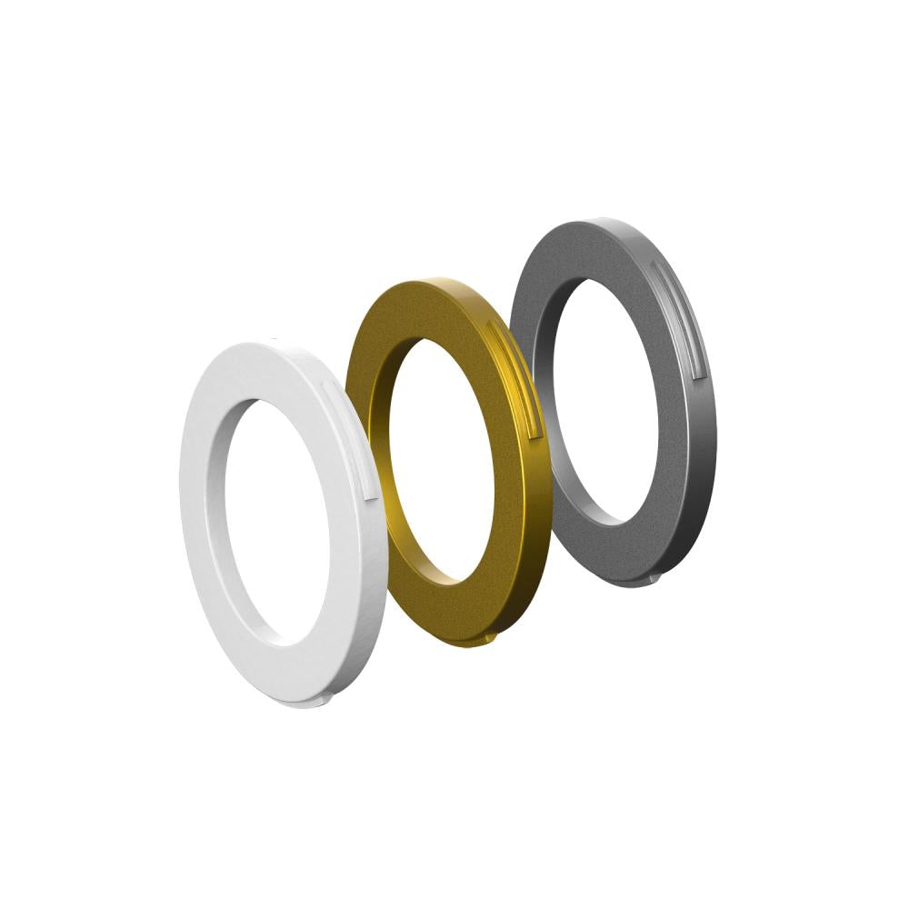 MAGURA Blenden-Ring Kit für 4-Kolben-Bremszange weiß/gold/silber - edles Customize-Upgrade