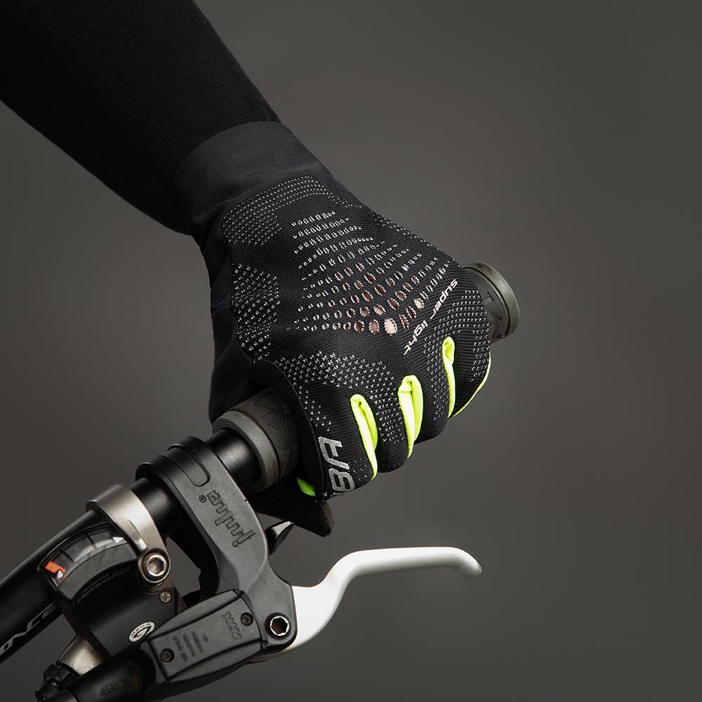 CHIBA Superlight - Radhandschuhe XXL schwarz/neongelb, leicht & atmungsaktiv