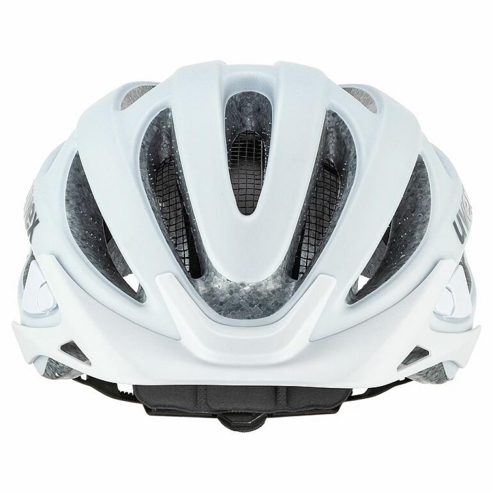 uvex True cc Damen-Fahrradhelm Cloud-White matt 52-55 cm, 17 Belüftungen, Zopf-Aussparung, LED-ready