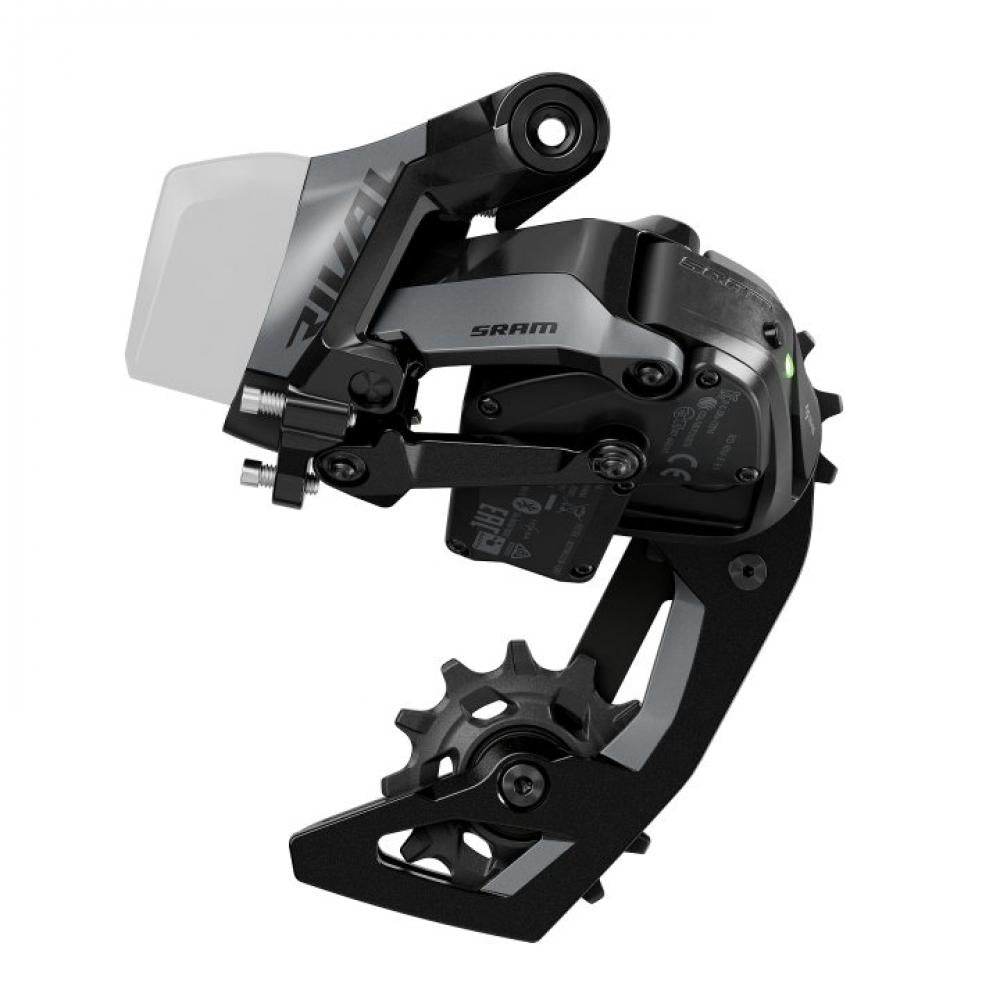 SRAM Rival AXS E1 12-fach Schaltwerk für präzises kabelloses Schalten, max 36 Zähne.
