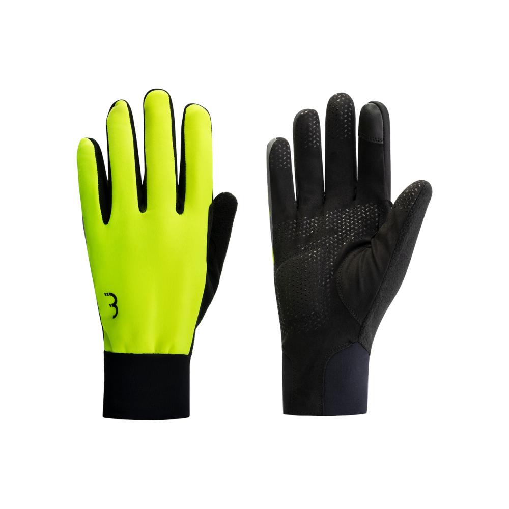 BBB Cycling BBB winterhandschuhe ControlZone L neon - leichter Softshell-Handschuh für milde Wintertage