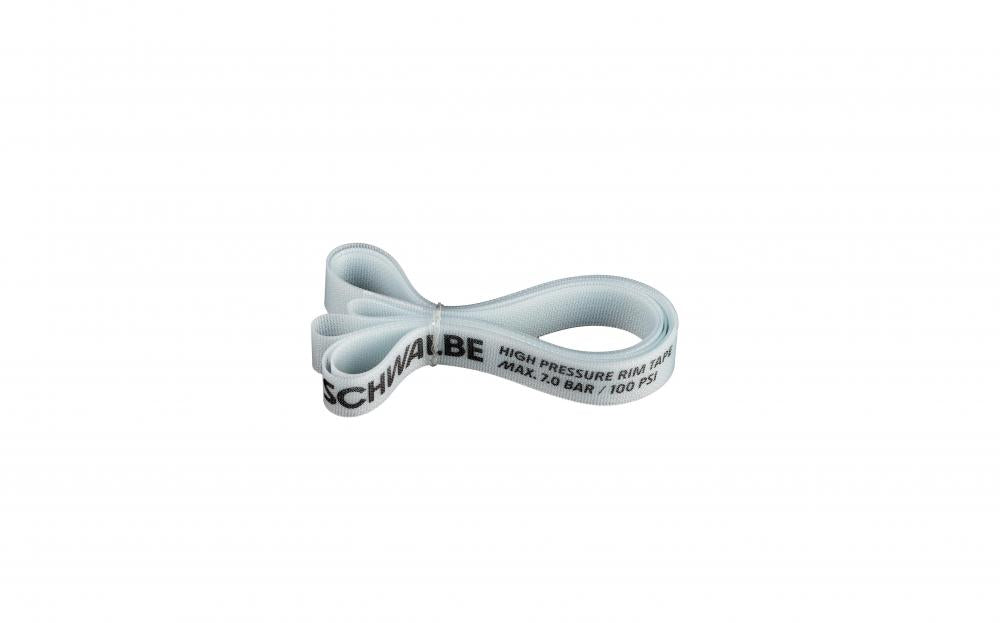 Weißes Schwalbe TPU Super HP Felgenband 14-622, leicht und hochdruckfest, für Fahrradfelgen.