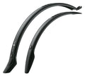 SKS Velo 47 Trekking Fahrradschutzblech-Set für 28" Fahrräder, 47 mm Profilbreite, geeignet für 38-42 mm Reifen, schlagfester Kunststoff, Universalbefestigung