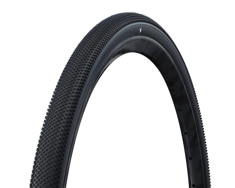 Schwarzer Schwalbe G-ONE ALLROUND Performance Line Gravel Faltreifen 40-584, vielseitig einsetzbar.