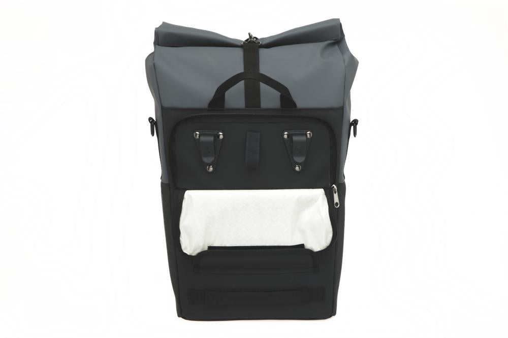 New Looxs Radtasche Nyborg Single Dark Grey/Black 18L Grey - flexible Einzel-Gepäckträgertasche