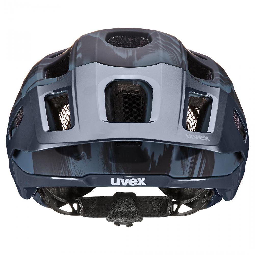 uvex react MTB-Fahrradhelm - Größe 59-61 cm, Mystic Matt, Multi-Inmould, 2-step IAS 3.0, monomatic, Gelände