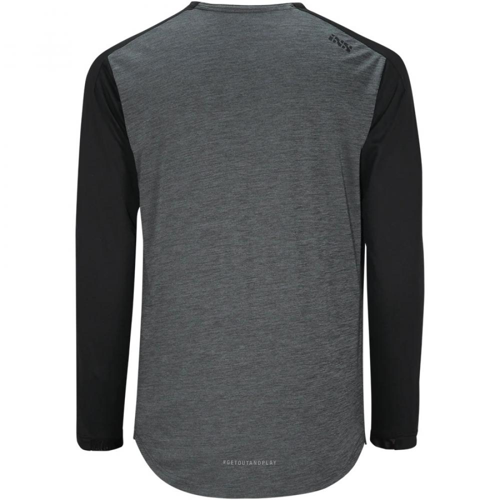 IXS Sports Division iXS Flow X Kids Long Sleeve Jersey KL graphite/black - atmungsaktives Kinder-Bike-Jersey