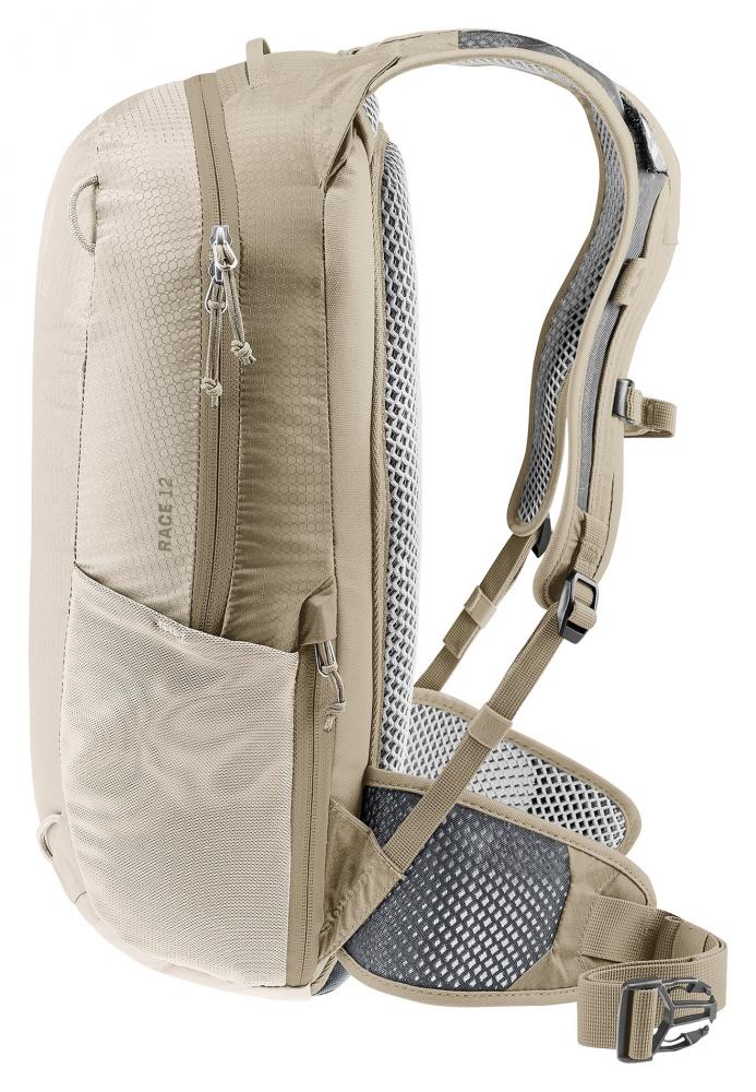 Deuter Race 12 Fahrradrucksack 12L alu-greystone - Leichter Rucksack mit Airstripes-System
