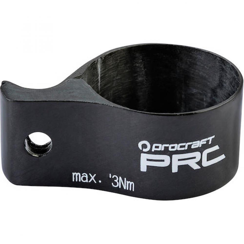 Procraft Umwerferschelle PRC CFD1 Ø 31.8 mm carbon - leichter Adapter für Anlötumwerfer