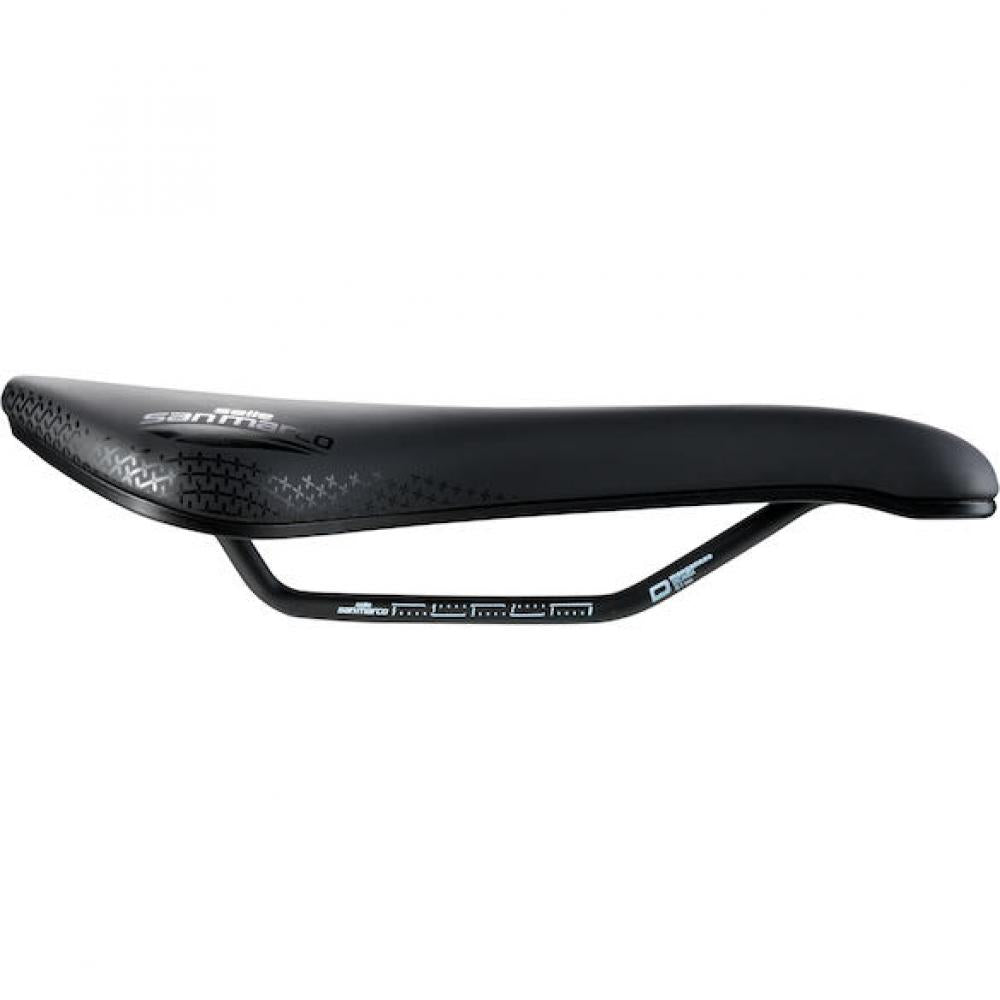 Selle San Marco Sattel Aspide Short Supercomfort Racing 155 x 250 mm Schwarz - maximaler Langstreckenkomfort