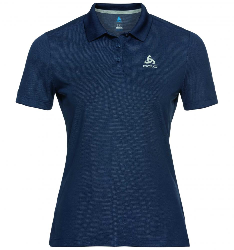 Odlo Polo shirt F-DRY diving navy Größe L Damen