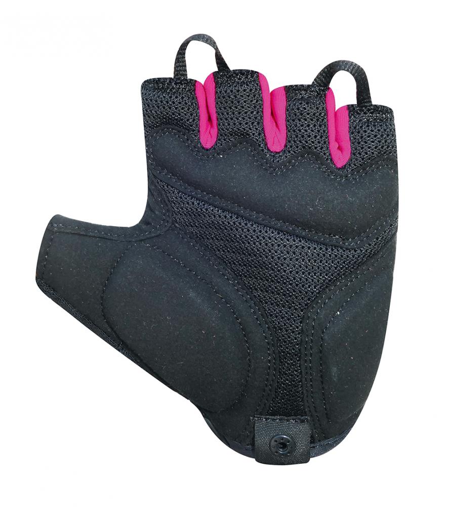 CHIBA Lady Gel Premium III - Damen Radhandschuhe schwarz/pink, Größe M, Gelpolster