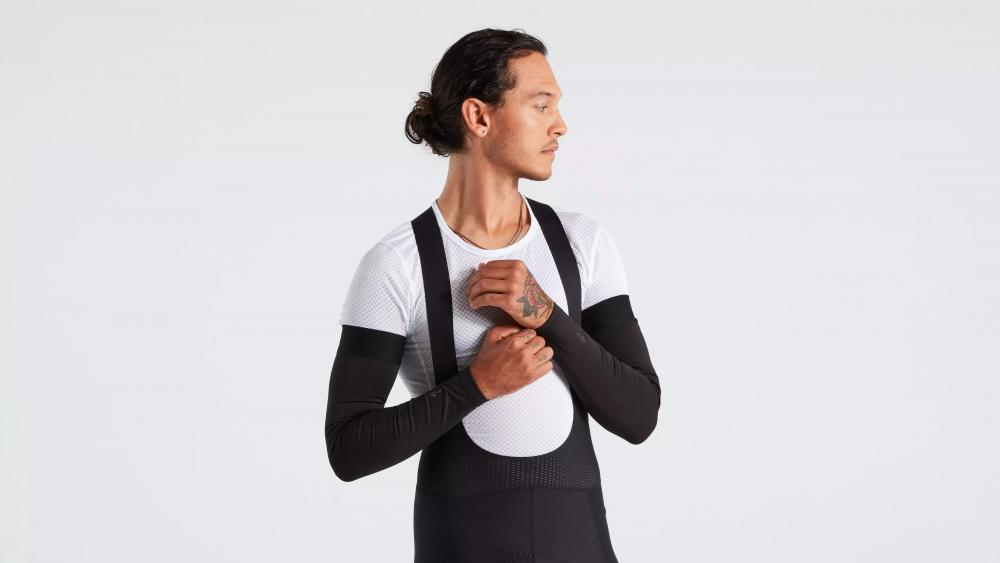 RACE RAIN ARM COVER BLK L - Schwarze Regen-Armwärmer Größe L - Bekleidung