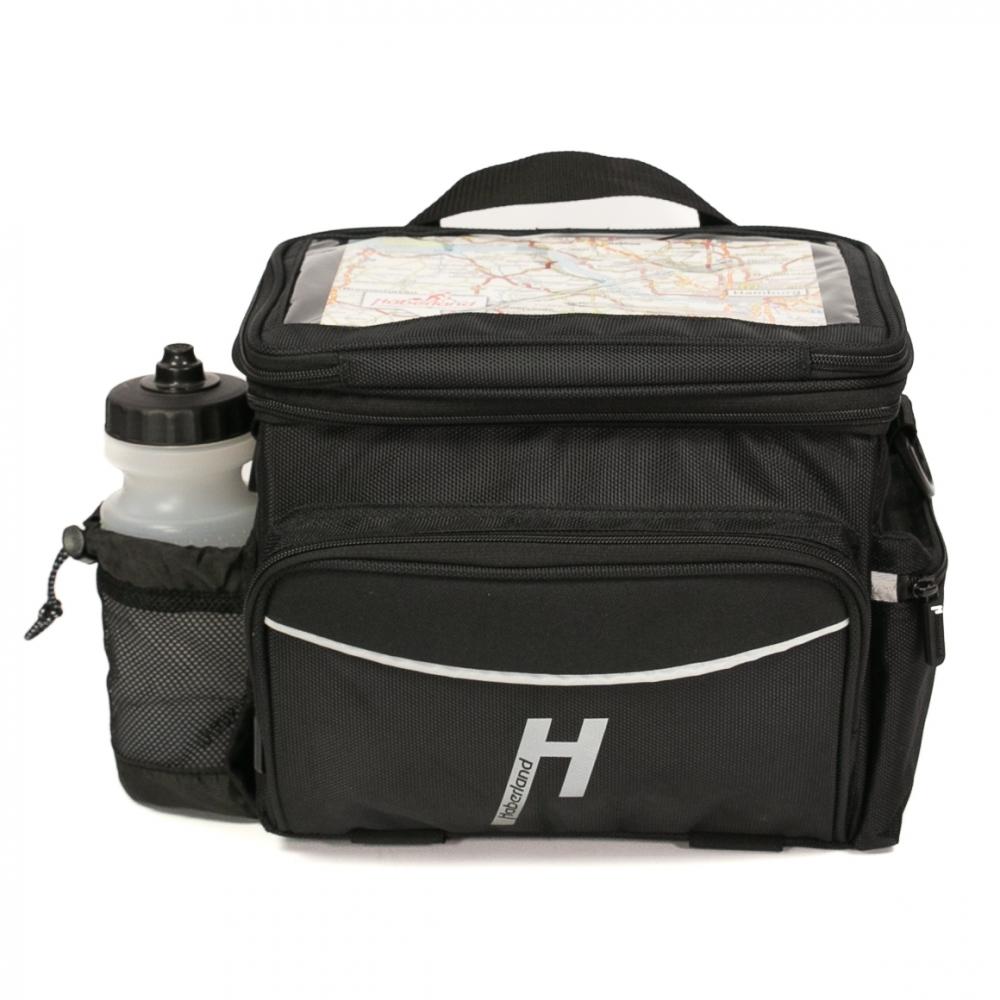 Haberland Lenkertasche 10l Max Plus schwarz - geräumige Lenkertasche mit KLICKfix