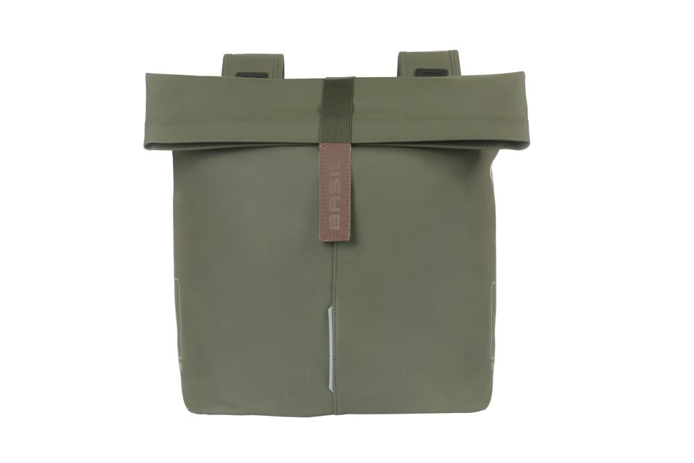 Basil Doppelpacktasche City moss green 12x29x30 cm 28 bis 32l