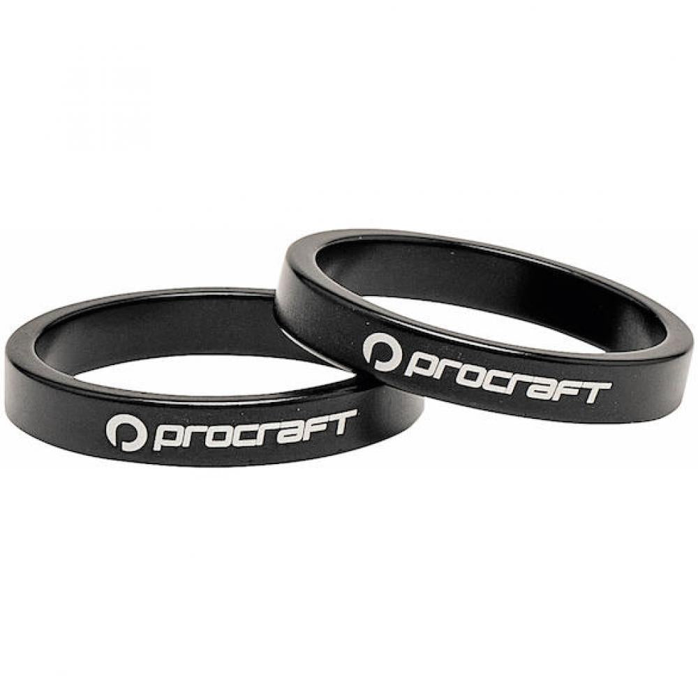 Procraft Ahead Spacer Alu 1 Zoll 5 mm 1 Zoll schwarz - präzise Lenkerhöhe