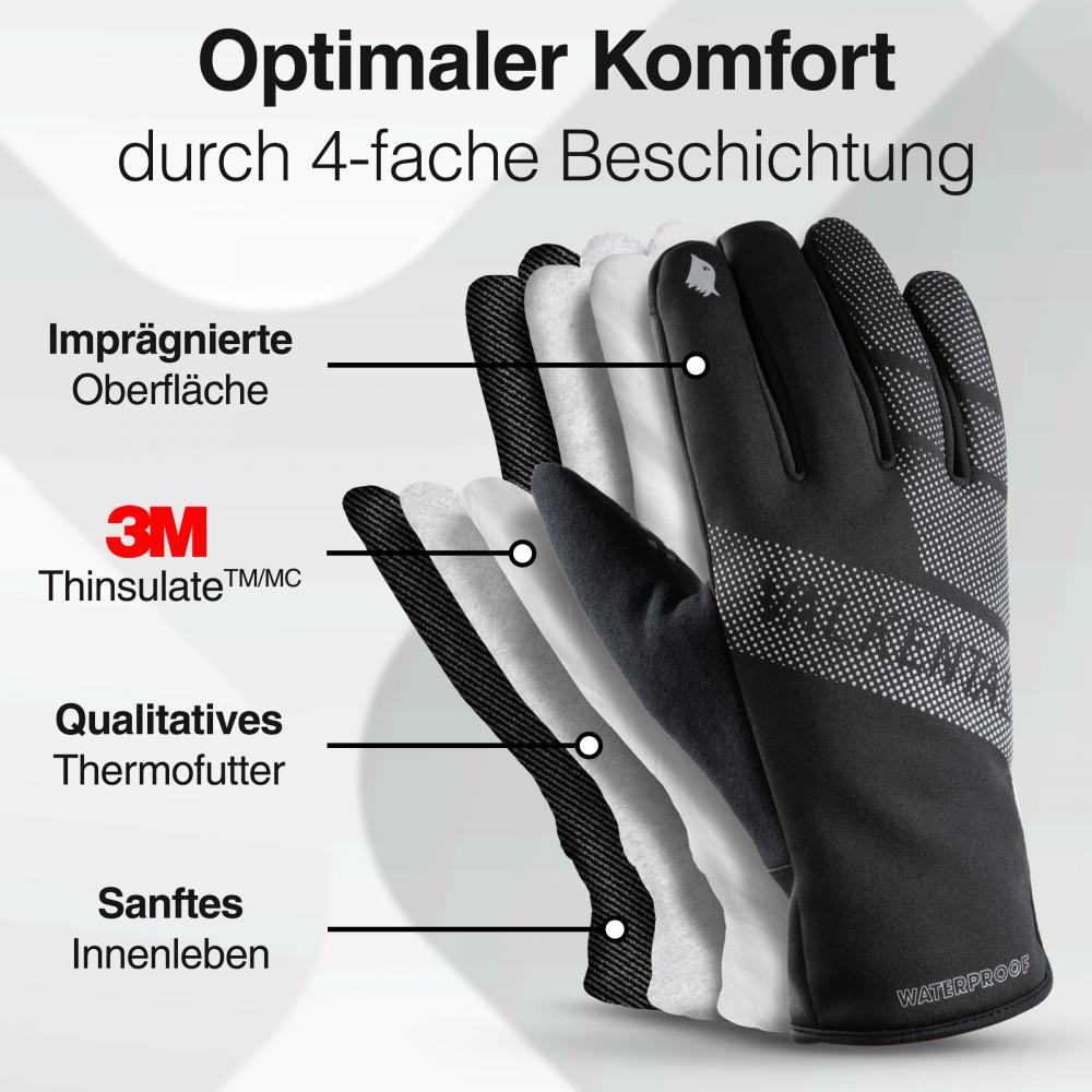 Valkental Handschuh GloRider V2 Ultra Gr. XL Schwarz