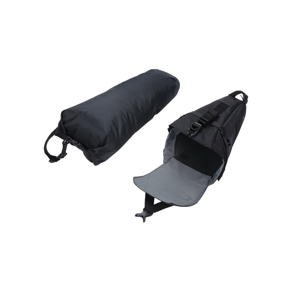 BBB Cycling fahrradsatteltasche Seat Sidekick 16x16x44cm 10L schwarz - große Bikepacking-Satteltasche