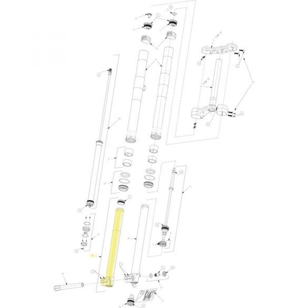 Manitou Standrohr Dorado Expert ab MY21 37 mm - moderne Ausführung für präzise Performance