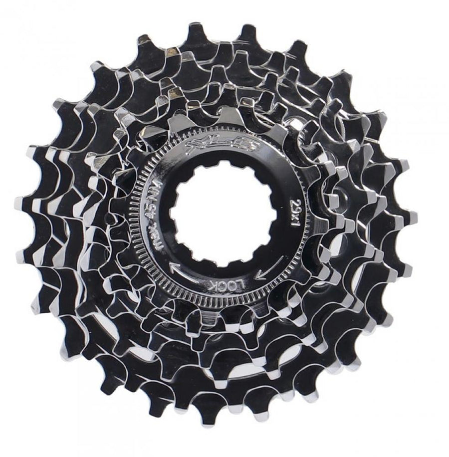 XLC Zahnkranz-Kassette 8-fach, 16-25 Zähne, silber, für Shimano Fahrräder.