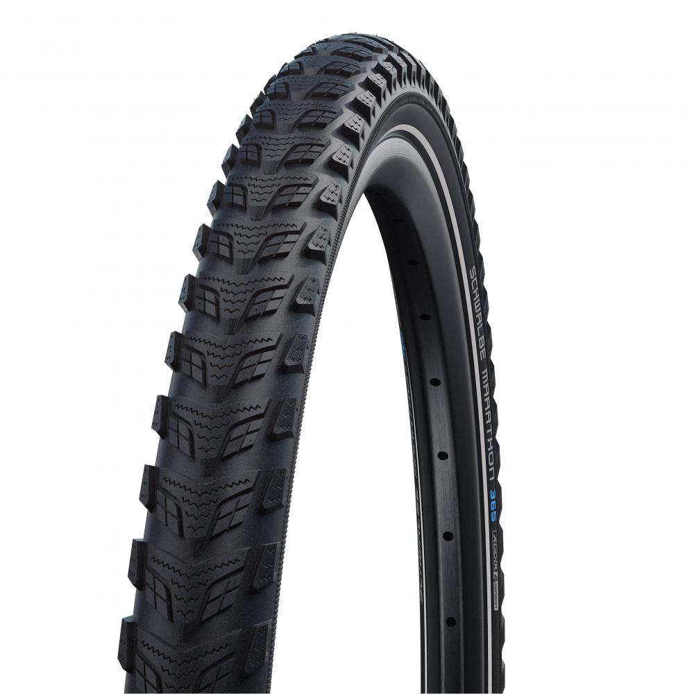 Schwalbe Marathon 365 Drahtreifen 28x1.50 (40-622) schwarz mit Reflexstreifen, E-50 Addix 4Season GreenGuard.