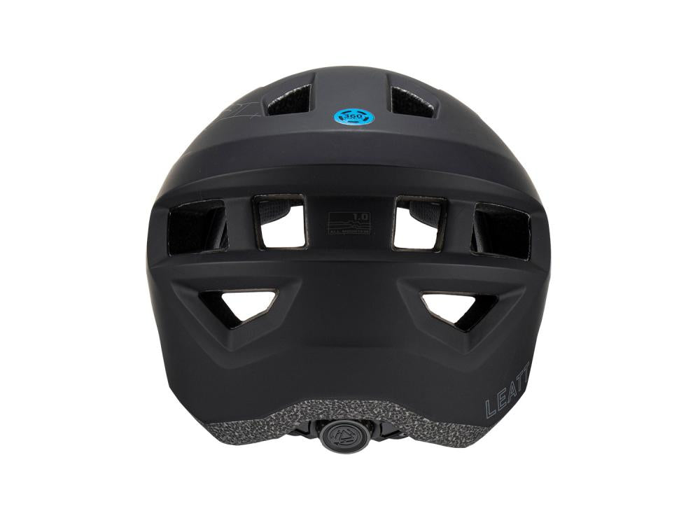 Leatt Helmet MTB All Mountain 1.0 Stealth S - Enduro Mountainbike Helm mit 360° Turbinen-Technologie