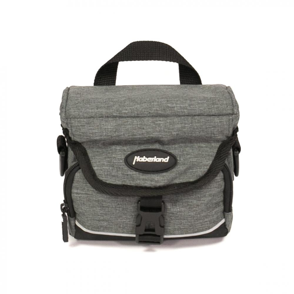 Haberland Lenkertasche 2l Mini grau - kompakte Lenkertasche mit KLICKfix-Adapter