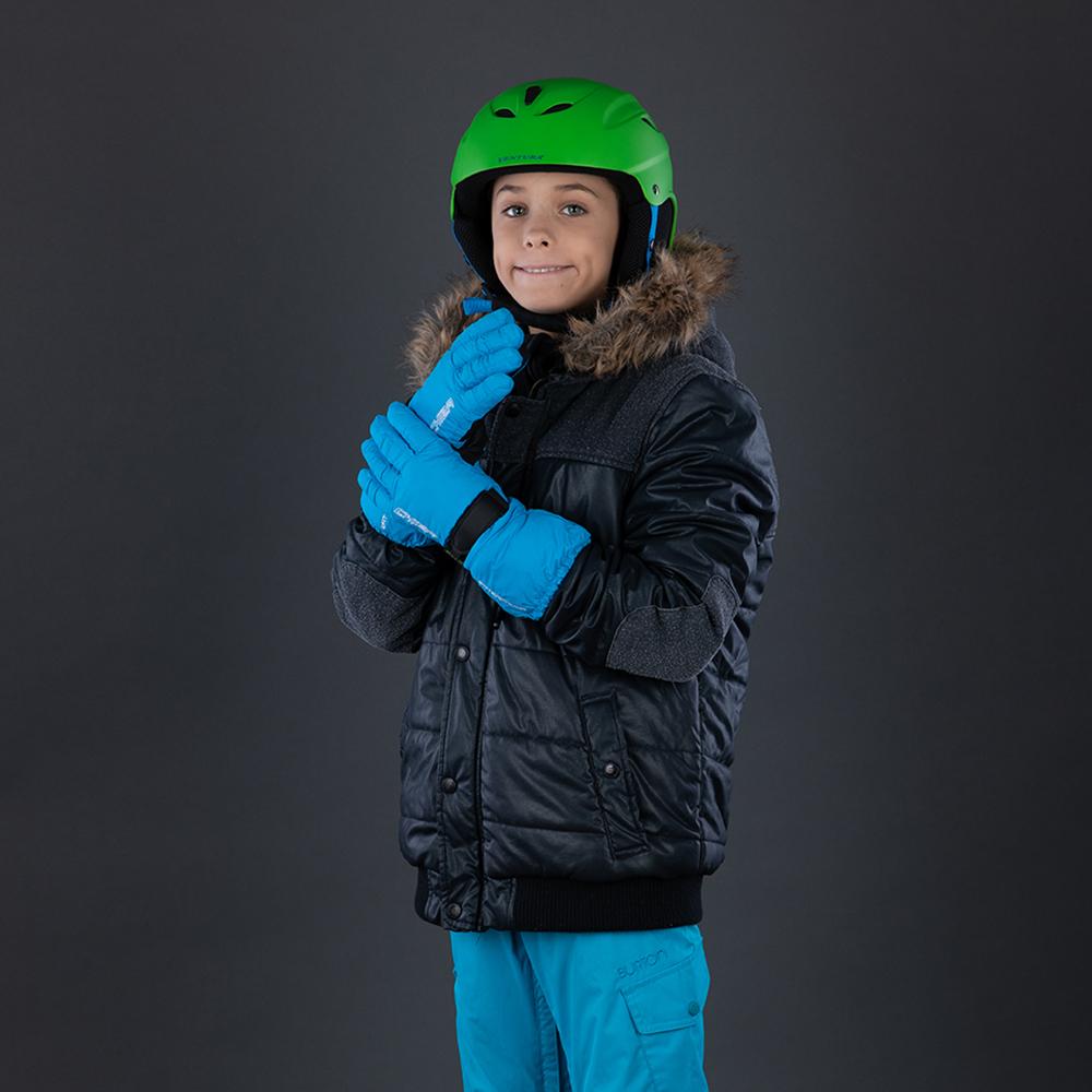 CHIBA Kids Allround Finger - Kinder Winter-Radhandschuhe, wasserdicht, Größe 5, aqua