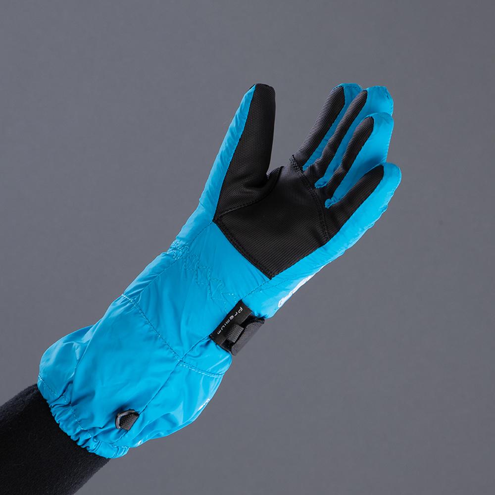 CHIBA Kids Allround Finger - Kinder Winter-Radhandschuhe, wasserdicht, Größe 5, aqua