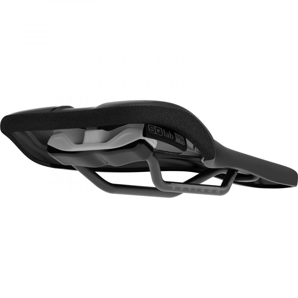 ERGOWAVE SQlab 614 ERGOWAVE® active 2.1 Sattel 13 cm - ergonomisch für Gravelbikes Kevlarbezug Tube Streben schwarz perfekte Druckentlastung und Komfort - Fahrradsattel